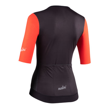 Women's Laser Jersey - Black/ Coral